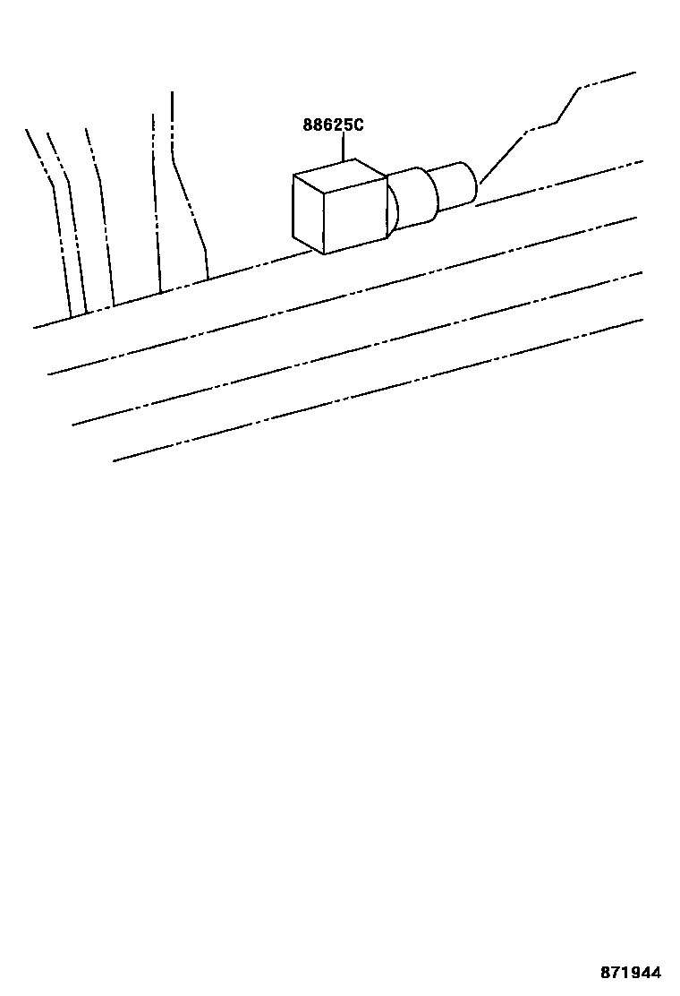 Toyota RAV4 暖风和空调系统 - 控制器和风管 EPC diagram — 871944