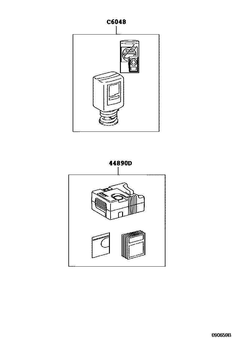 Toyota RAV4 Standard Tools EPC diagram — 090659B