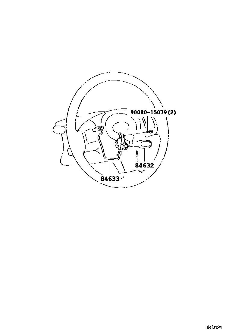 Toyota RAV4 巡航控制(自动行驶) EPC diagram — 84D124