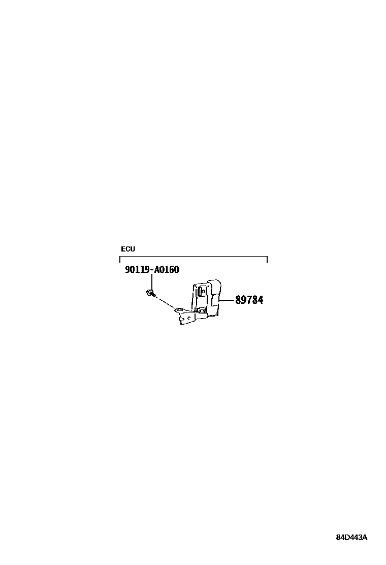Toyota RAV4 防盗装置 EPC diagram — 84D443A