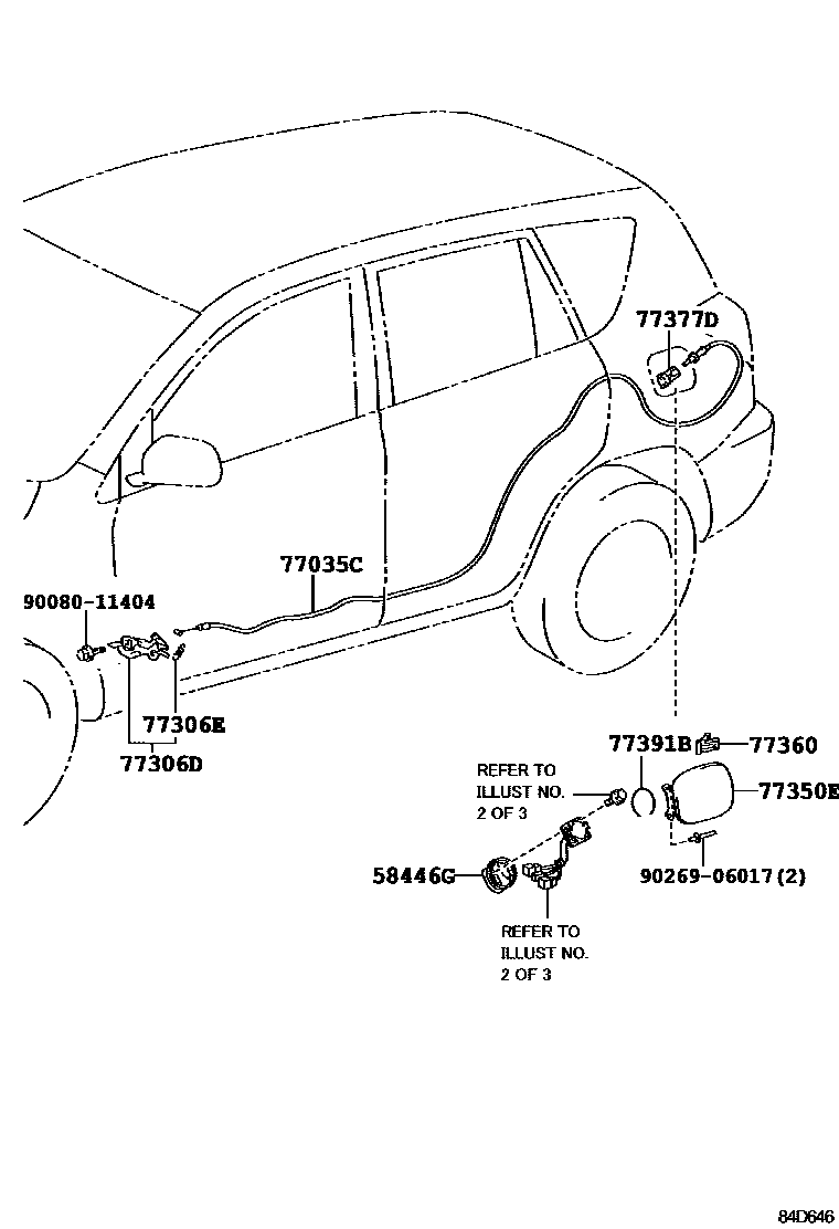 Toyota RAV4 EV充电器&DC/DC转换器 EPC diagram — 84D646