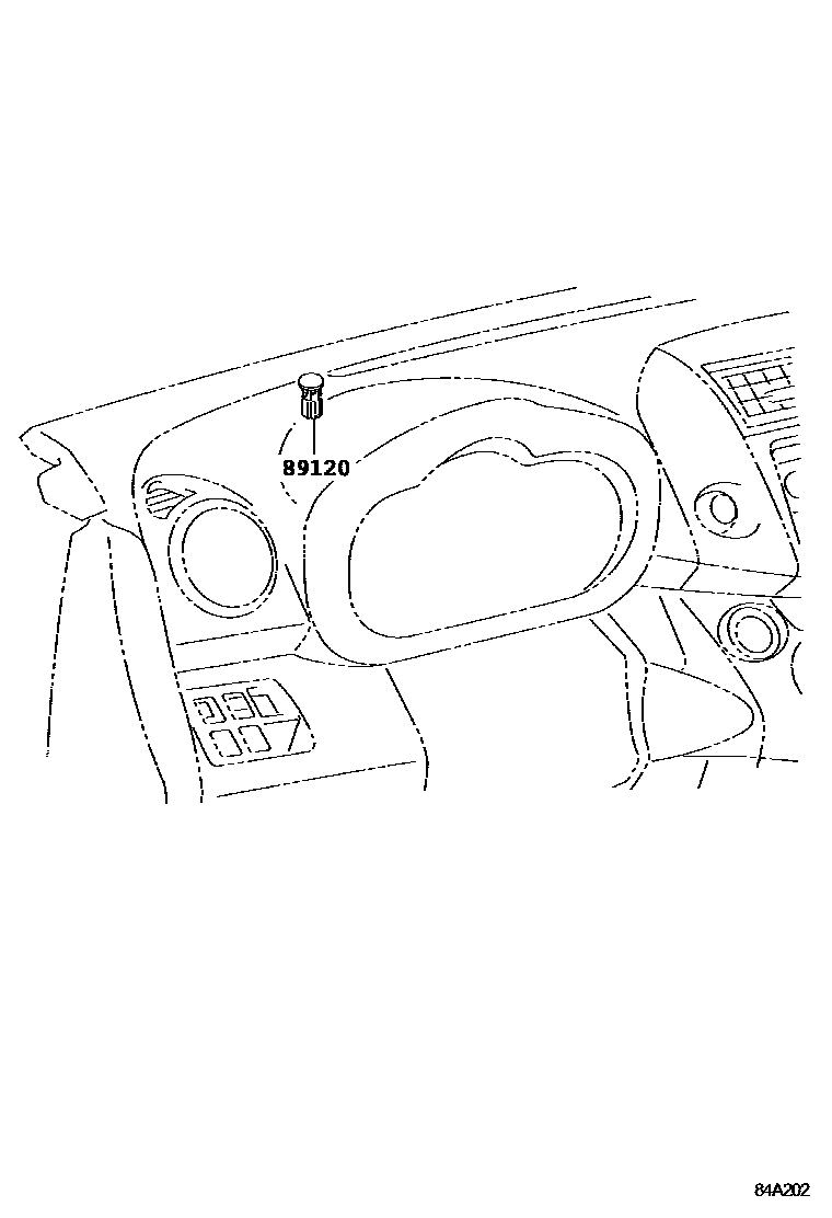 Toyota RAV4 自动灯控系统(灯控) EPC diagram — 84A202