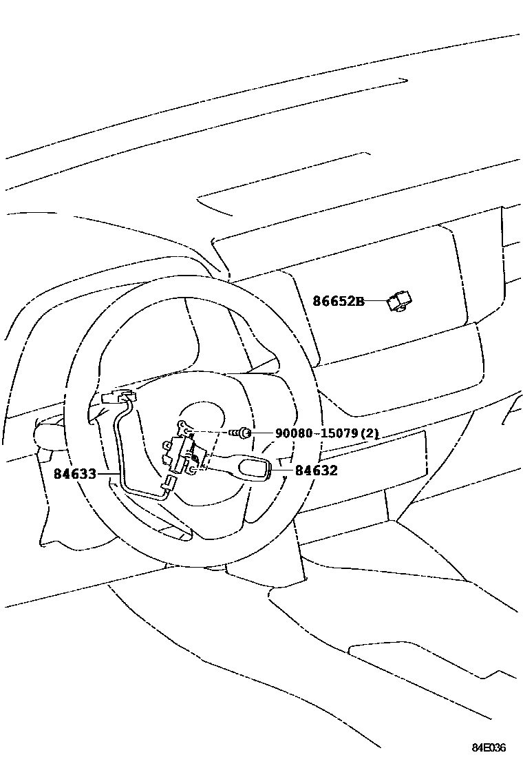 Toyota RAV4 巡航控制(自动行驶) EPC diagram — 84E036