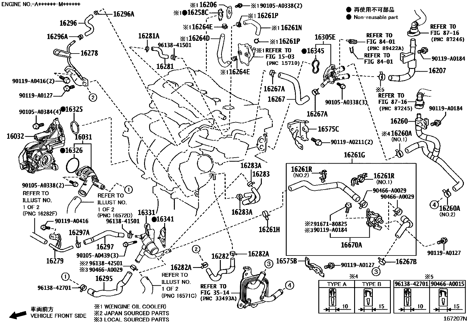 Toyota RAV4 RADIATOR & WATER OUTLET EPC diagram — 167207N