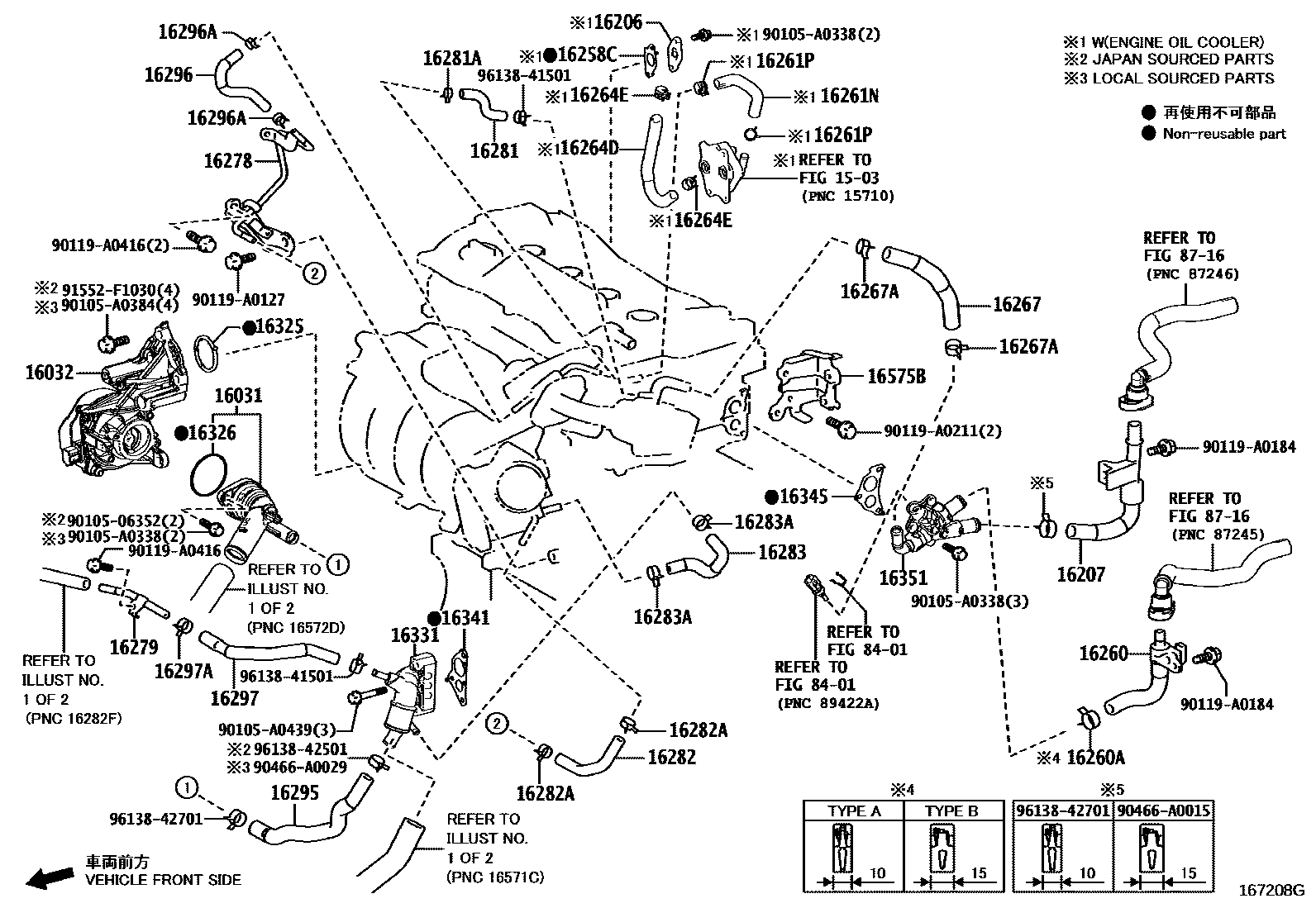 Toyota RAV4 RADIATOR & WATER OUTLET EPC diagram — 167208G