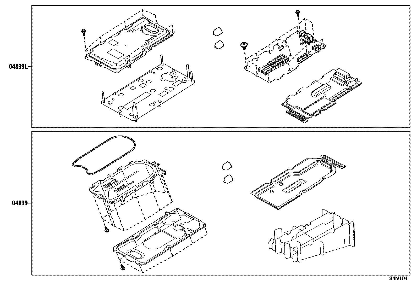 Toyota RAV4 HV逆变器 EPC diagram — 84N104