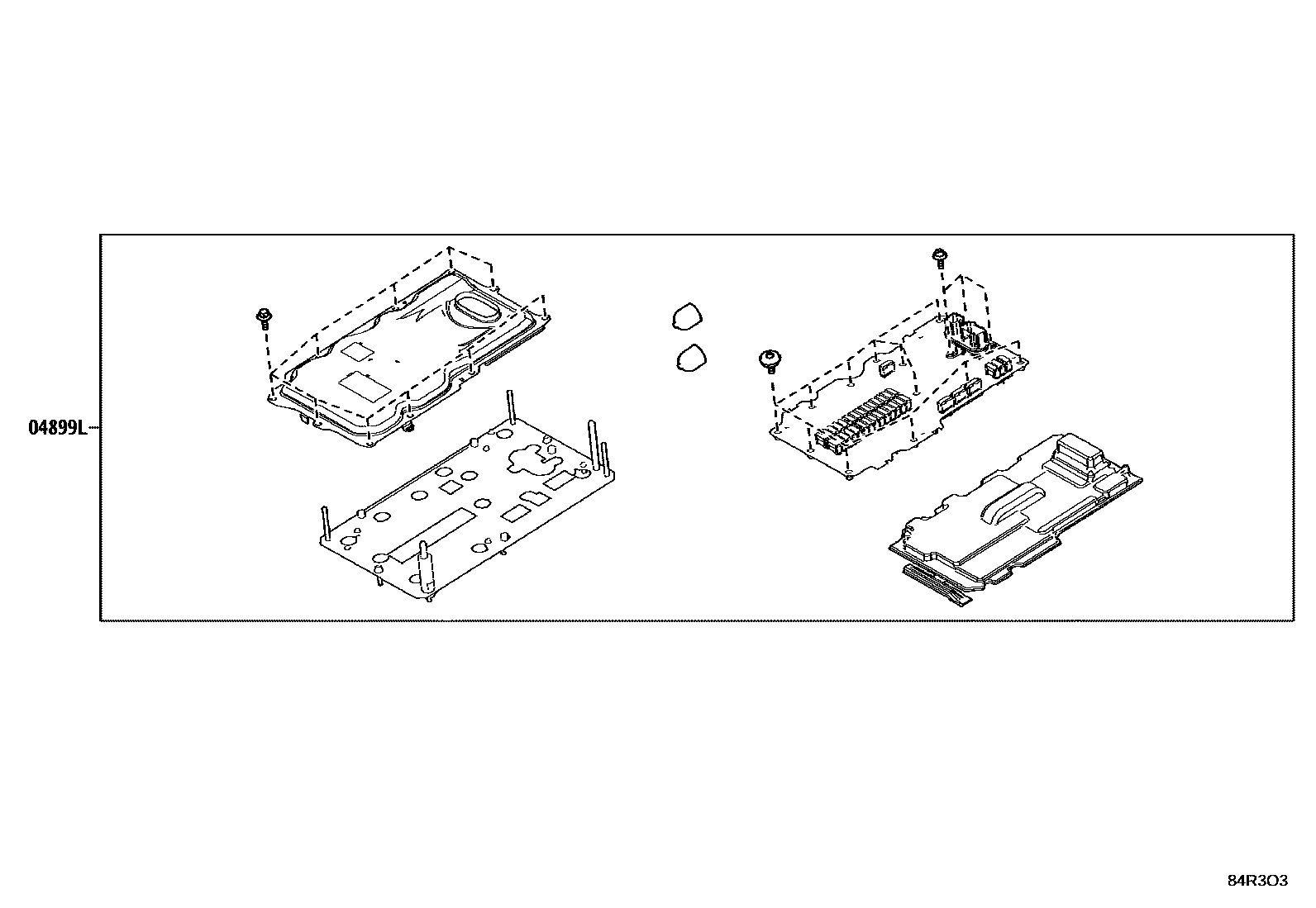 Toyota RAV4 HV逆变器 EPC diagram — 84R3O3