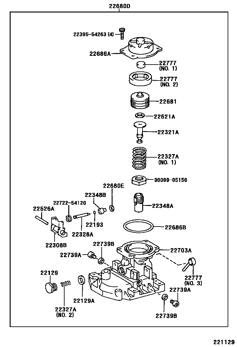 Toyota HILUX 喷油泵体 EPC diagram — 221129
