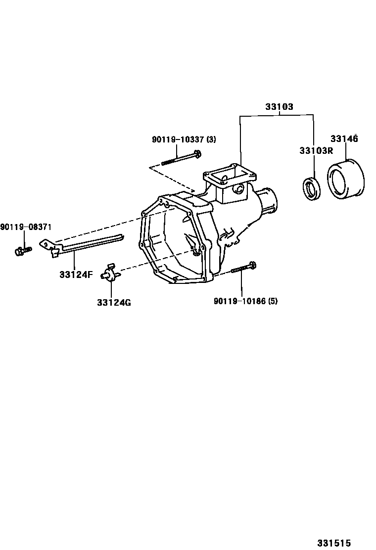 Toyota HILUX Extended shell (MTM) EPC diagram — 331515