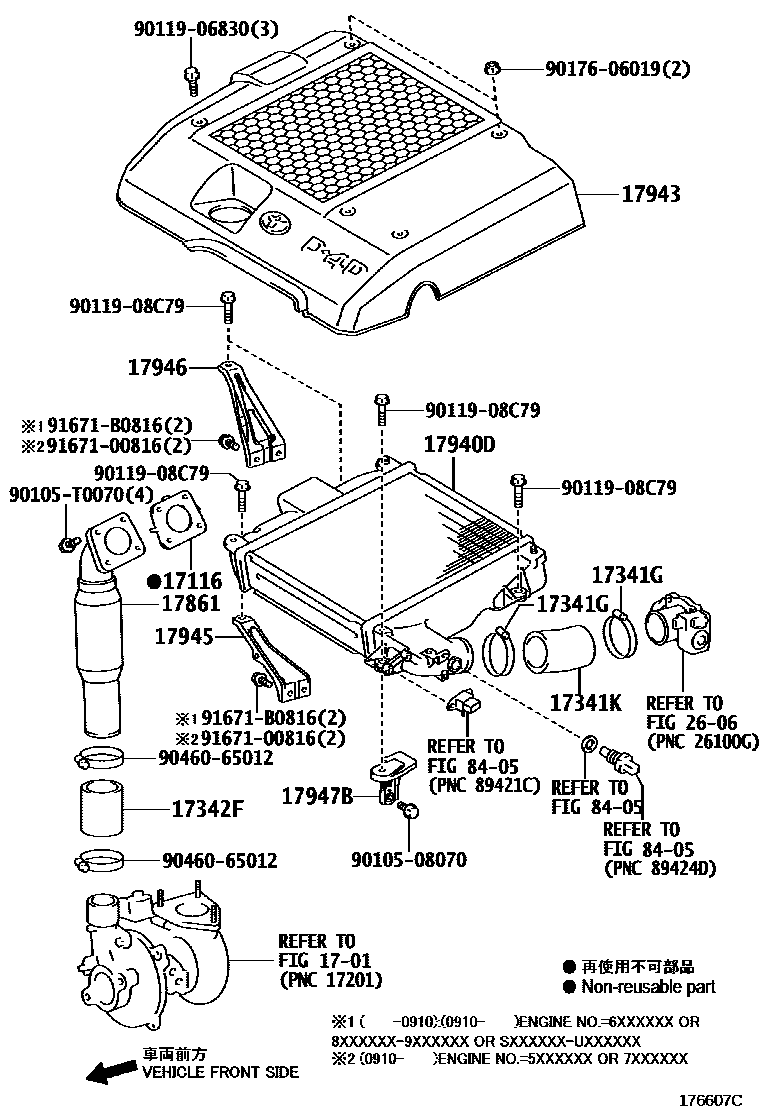 Toyota HILUX Air Cleaner EPC diagram — 176607C