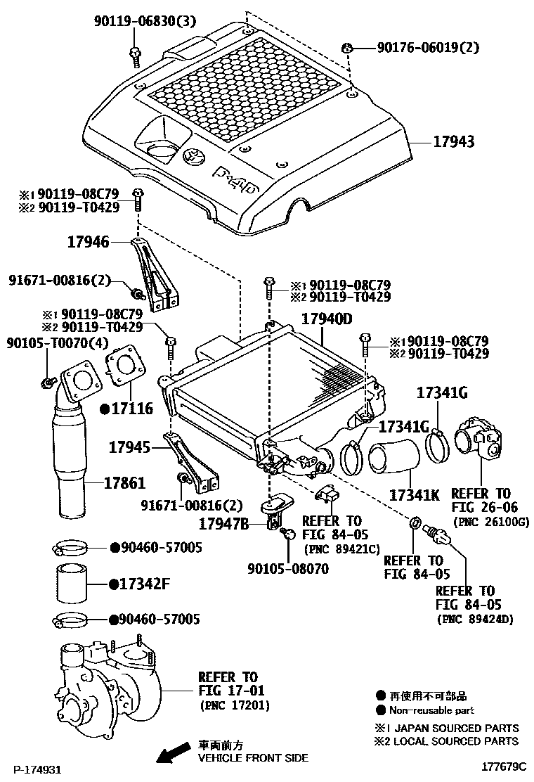 Toyota HILUX Air Cleaner EPC diagram — 177679C