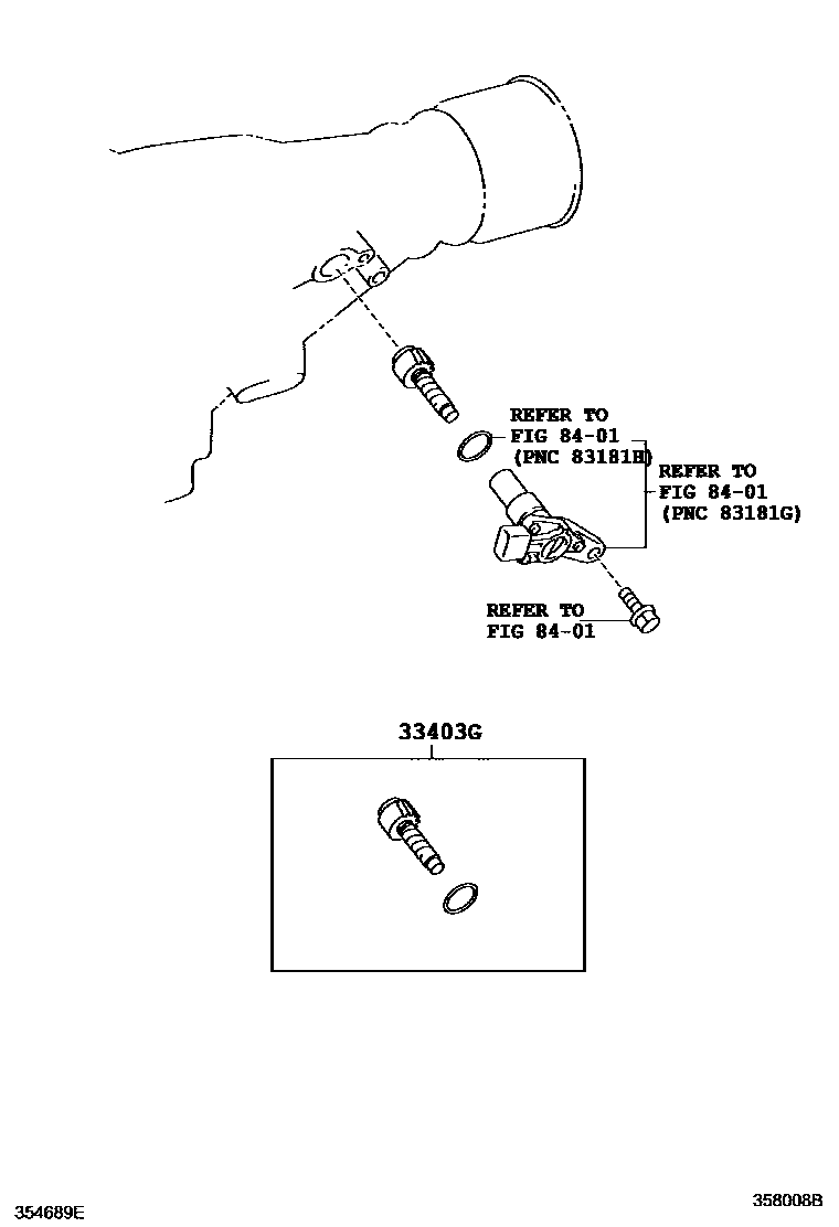 Toyota HILUX 速度表从动齿轮(ATM) EPC diagram — 358008B