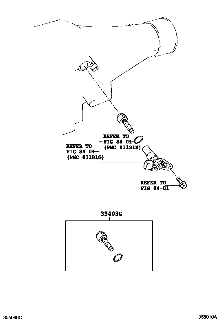 Toyota HILUX 速度表从动齿轮(ATM) EPC diagram — 358010A