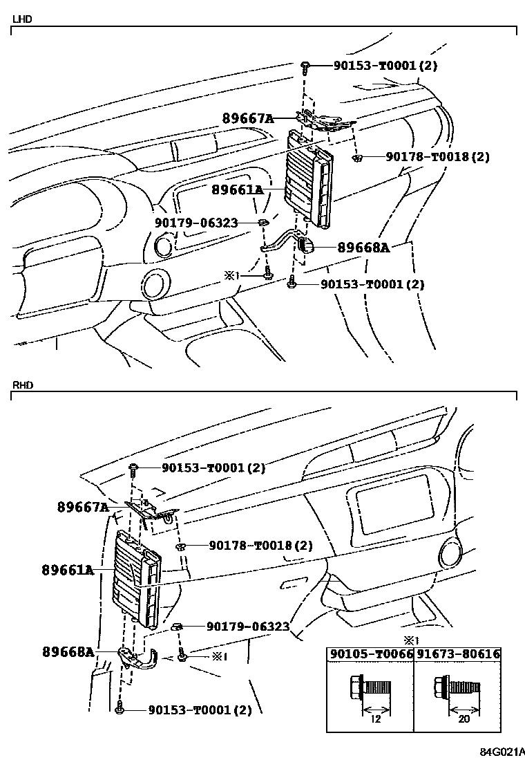 Toyota HILUX 电子控制柴油机(ECD) EPC diagram — 84G021A