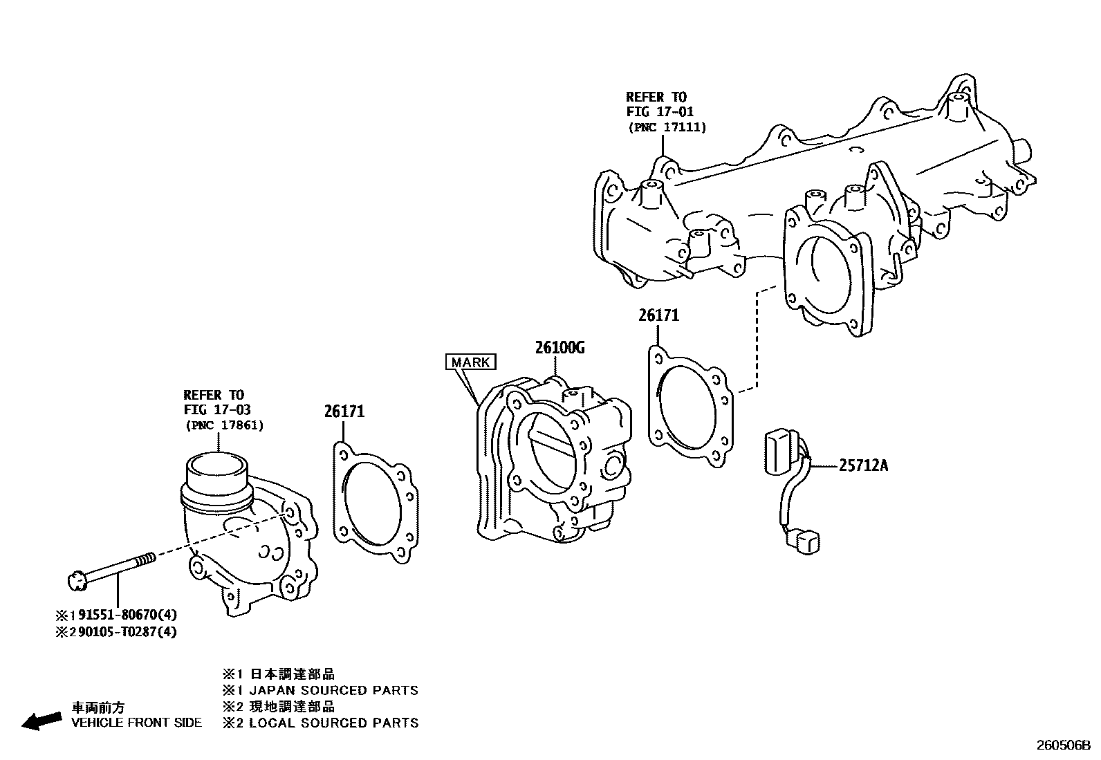 Toyota HILUX 文氏管 EPC diagram — 260506B