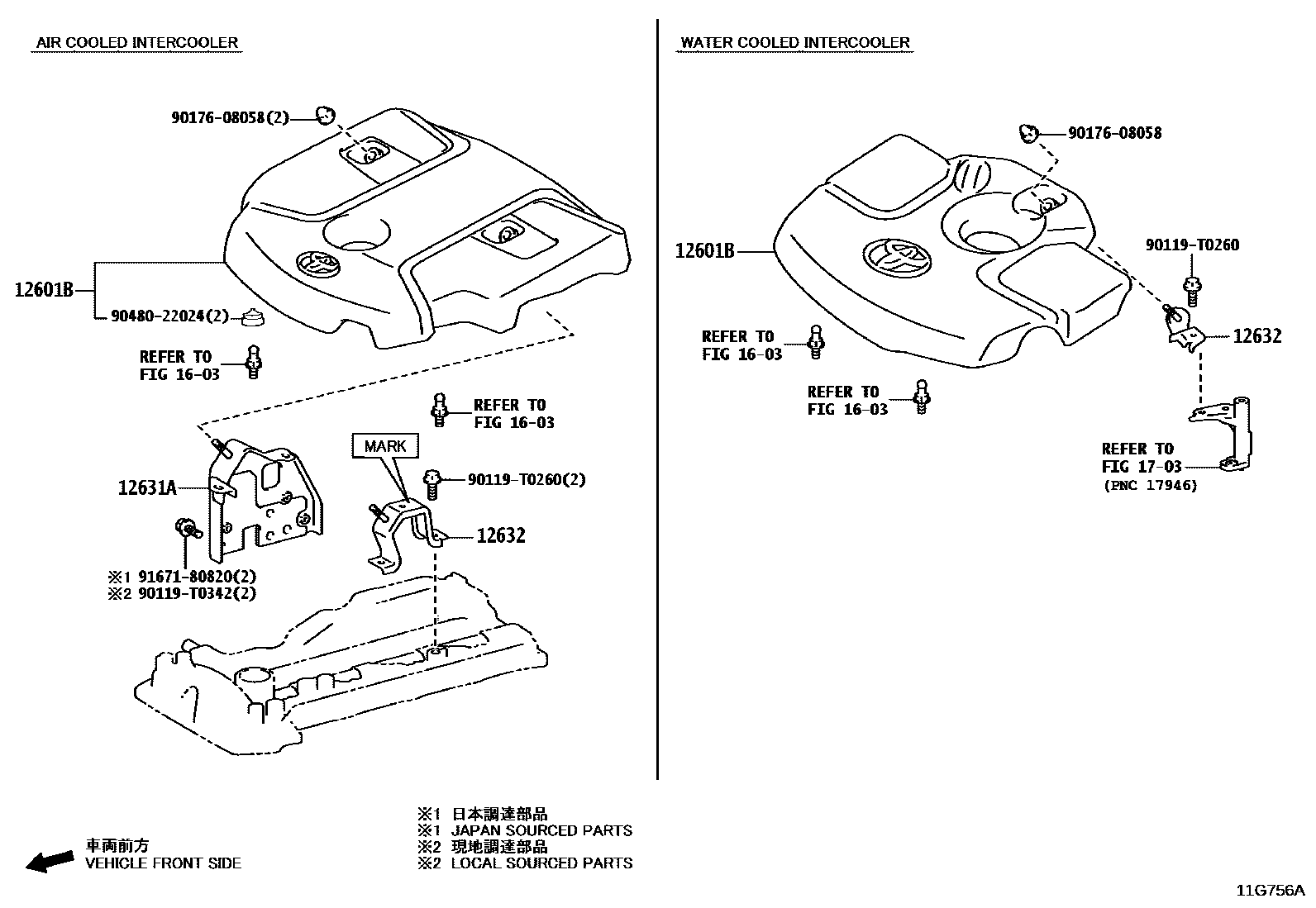 Toyota HILUX Cylinder Head EPC diagram — 11G756A