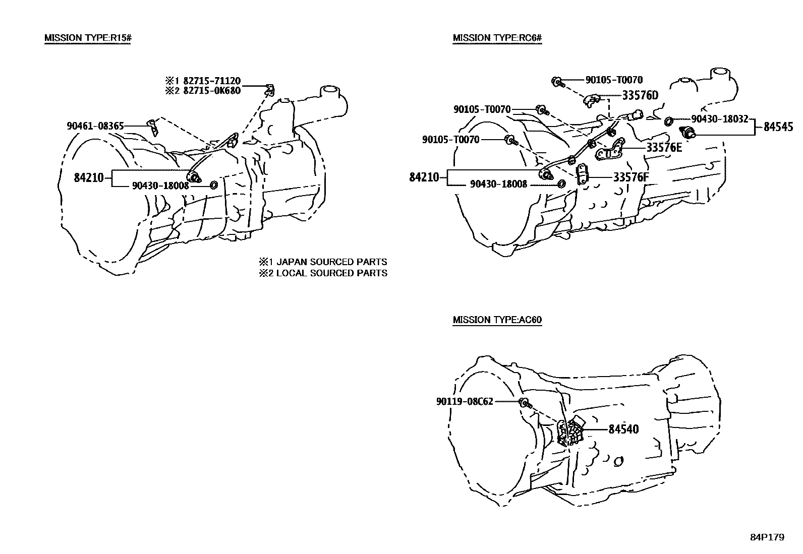 Toyota HILUX 开关和继电器和ECU EPC diagram — 84R121