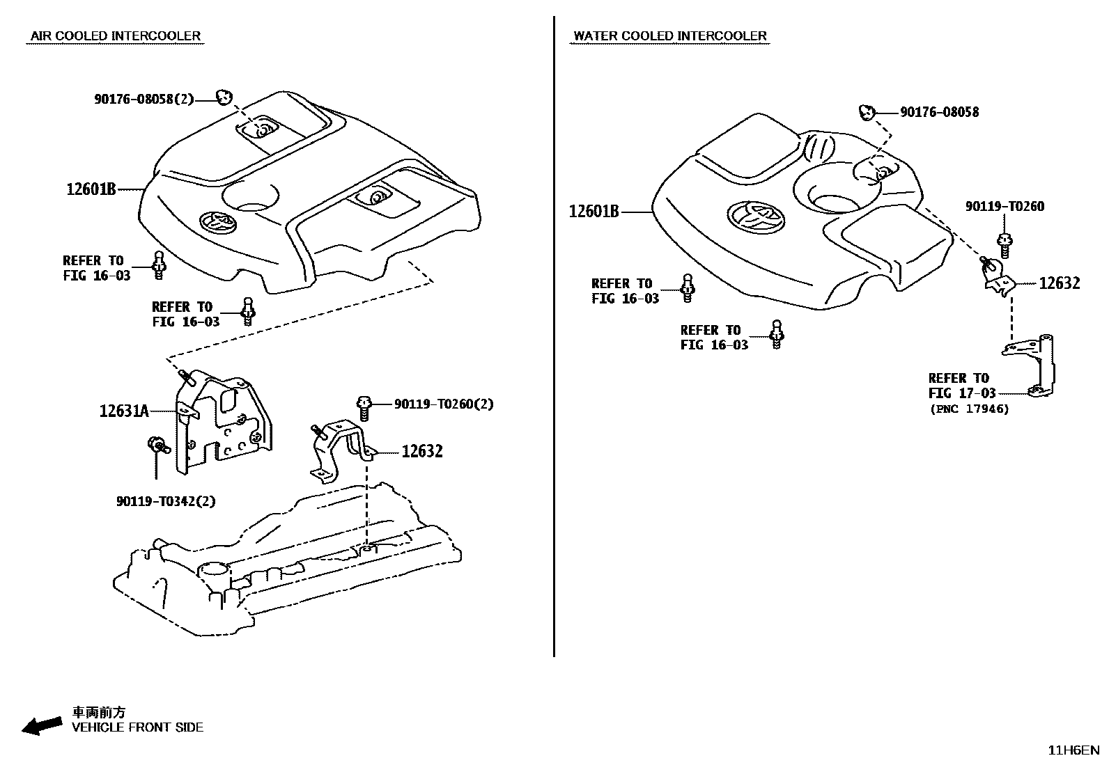 Toyota HILUX Cylinder Head EPC diagram — 11H6ENA